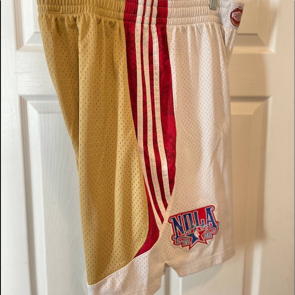Adidas Mens XL NBA All Star 2008 NOLA Western All Stars Basketball Shorts